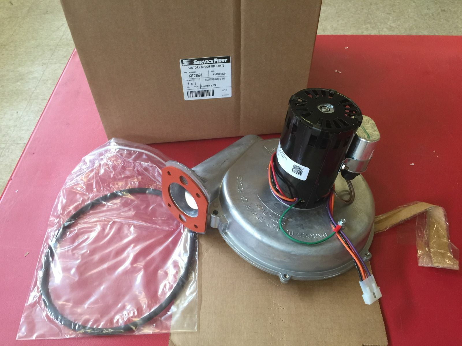 NEW GENUINE Trane Furnace Exhaust Draft Inducer Motor KIT2591 KIT02591