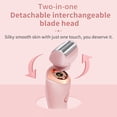 thumbnail image 5 of Electric Shaver for Women - Painless Lady Razor Facial Hair Remover 2-in-1 Wet and Dry Cordless Portable Bikini Trimmer for Face Armpit Legs Body - Rechargeable IPX7 Waterproof Hair Removal, 5 of 7