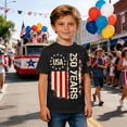 thumbnail image 3 of Kiijoy 250Th Anniversary T Shirt for Boys Independence Day Short Sleeve Tee, Sizes 2-13, 3 of 4