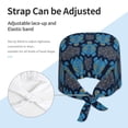 thumbnail image 3 of Salouo Turtle Print Adjustable Working Caps,1 Pcs Working Hats Elastic Scrub Hats Elastic Tie Back Hats Unisex Nurse Scrub Cap Nurse Hats ,One Size, 3 of 7