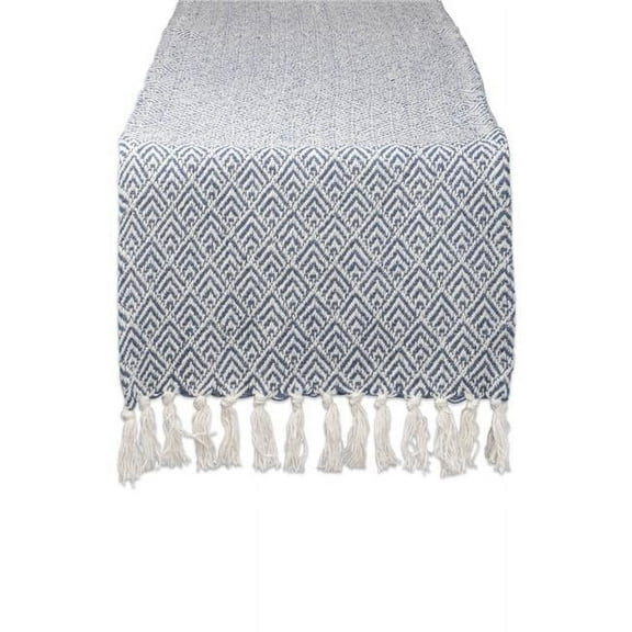 15 x 72 in. French Blue Diamond Table Runner