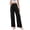 Black, variant on Women'S Wide Leg Dress Pants High Waisted Trousers Business Casual Slacks Button Palazzo Pant Dark Gray XXL