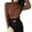 Dark Coffee, variant on comerut Women Bottoming Top Slim Fit Long Sleeve Half Turtleneck High Elasticity Pullover Keep Warm Solid Color Autumn Winter Lady Bottomed Blouse for Daily Wear