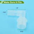 thumbnail image 4 of Conector de barbilla macho NPT G1/2 de 7/16" ID de manguera PP claro 1 juego, 4 of 7