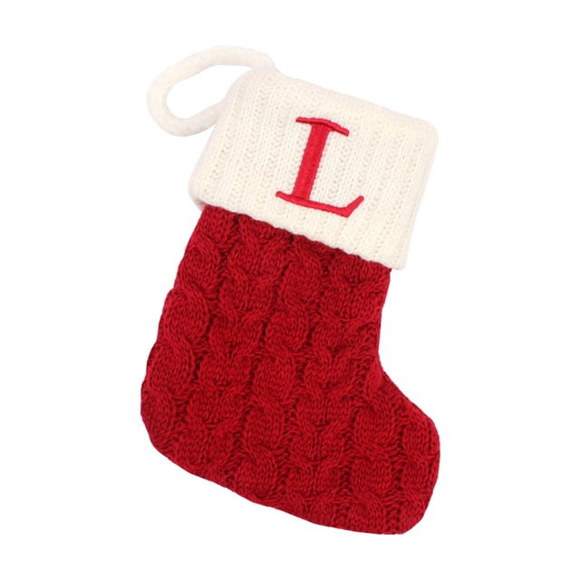 Fiudx Calcetín Navideño con Diseño de Enanito, Grosor Medio, Decoración Festiva para El Hogar, Adorno de Mesa, Bolsa de Regalo, 18 X 14 Cm, 1 Unidad