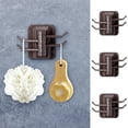 thumbnail image 2 of Towels for Bathroom Creative Four-Bar Linkage Rotating Hook, Strong Adhesive Towel Rack, Bathroom Wall Frame, Punched Seamless Adhesive Hook Towel Racks for Bathroom, 2 of 4