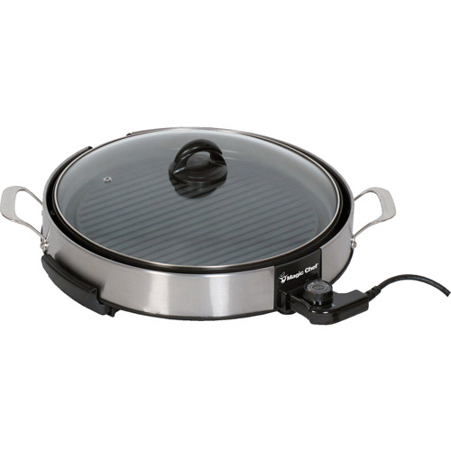 Magic Chef 14" Electric Grill, Stainless