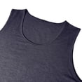 thumbnail image 4 of POIUYTR Men Summer Workout Tank Tops Casual Crewneck Solid Color Sleeveless Shirts Gym Loose Undershirt, 4 of 6