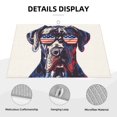 thumbnail image 4 of Dish Drying Mat, Patriotic Dog American Flag Absorbent Microfiber Kitchen Mat, Heat Resistant Drying Mat Kitchen Counter for Dishes, Utensils, Pots, Pans, Drainer Mats 18x24in, 4 of 7