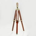 thumbnail image 4 of Solid Brass Polished Telescope With Red Varnished Tripod Stand, 4 of 6