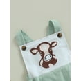 thumbnail image 6 of Coduop Toddler Baby Girls Summer Casual Romper Sleeveless Cattle Head Print Playsuit Jumpsuit, 6 of 7