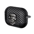 thumbnail image 5 of Fiber Patterns Case for AirPods Pro 2, Rugged Shockproof Cover for Airpods Pro 2nd Generation 2022 with Skull Switch and Carabiner, 5 of 5