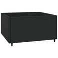 thumbnail image 5 of vidaXL 3 Piece Garden Lounge Set with Cushions Black Poly Rattan, 5 of 5