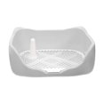 thumbnail image 1 of Bandejas de entrenamiento para cachorros, orinal con poste extraíble para orinar, caja de arena para mascotas para interiores, valla para orinal para gris claro Salvador Inodoro con bandeja de arena, 1 of 10