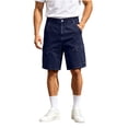 thumbnail image 2 of Mens Denim Cargo Shorts Button Zipper Various Pockets Straight Leg 5 Inch Inseam, 2 of 9