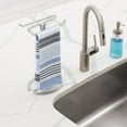 thumbnail image 2 of iDesign Axis Metal Hand Towel Holder for Bathroom, Vanities, Countertops, Kitchen, Holds 2 Finger Tip Towels, Satin, 2 of 10