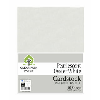 Pure Pearl White Digital - 12X18 Shimmer Metallic Card Stock Paper - 100  sheets per pack