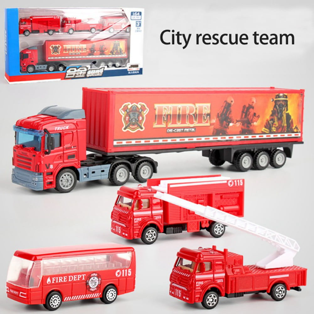 Boys Transport Vehicle Toys Car Carrier Vehicle Toy Set, Kids Toys Truck Car Toys Set for Age 3