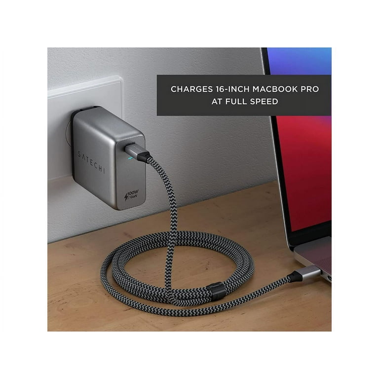 Satechi 100W USB-C PD Wall Charger – Powerful GaN Tech