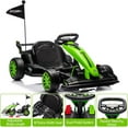 thumbnail image 3 of Telyswee Ride On Go Kart for Kids, 24V 7AH Battery Two 200W Motors, 7.5MPH Fast Drifting Circling Car, Adjustable Seat Electric Ride Toy, Max Load 135lbs, Racing Toy for Kids 6+ Years, 3 of 7