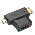 thumbnail image 1 of 1 x Adaptador HDMI compatible 2 a Mini Micro en 1 Convertidor Multi 90° FLhrweasw Nuevo, 1 of 9