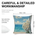 thumbnail image 2 of Daisies, Ocean view Linen toss pillowcase Decoration pillowcase Gift preferred 24x24" Cushion cover 1 set Sofa pillowcase Sofa bedroom living room car, 2 of 8