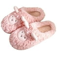 thumbnail image 2 of Shadoumai Slippers for Women Cute Sheep Fuzzy Animal Fluffy Plush Warm Lining Memory Foam House Slippers with Thick Sole, 2 of 5