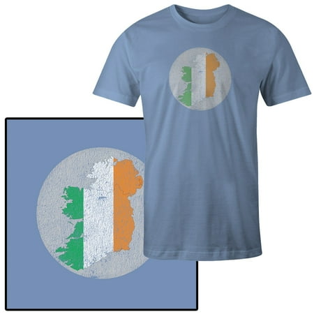 Country Flags T-shirt - Men's Ireland Country with Flag Colors T-Shirt