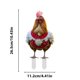 thumbnail image 3 of Decoración navideña de gallinas en forma de enchufe | Estaca de animales de granja para jardín al aire libre | Decoración acrílica de animales para jardín para exhibir en Navidad, 3 of 5