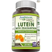 Pure Naturals Lutein 20 Mg 120 Softgels | Non-GMO | Gluten Free | Made in USA