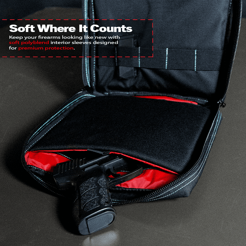 DDT Viper Padded Double Pistol Case, Color Ice