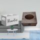 thumbnail image 2 of Organizador de almacenamiento de escritorio,Soporte para control remoto de TV de madera,Organizador remoto con 2 compartimentos,Estuche para pañuelos de escritorio,Caja de pañuelos faciales, 2 of 8