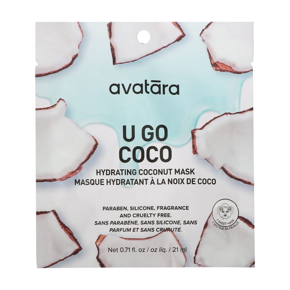 Avatara U Go Coco Hydrating Coconut Face Mask for All Skin Types, 1 Sheet Mask