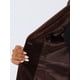 thumbnail image 5 of BLAZER DE VELVET VINTAGE CHIC PARA MUJERES CON SOLAPA Y BOTONES, CHAQUETA PARA TRABAJAR, TALLA 2XL, COLOR MARRÓN, 5 of 6