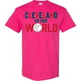 thumbnail image 3 of Inktastic Cleveland Vs. the World Blue and Red with Baseball T-Shirt, 3 of 5