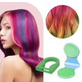 thumbnail image 2 of Tinte para el cabello cepillo de enjuague en crema colorante temporalTiza para el cabello temporal para niñas, niños y adultos, maquillaje de color de cabello lavable para eventos Buy 2 ship 3, 2 of 5