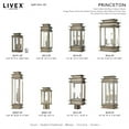 thumbnail image 3 of Livex Lighting - Princeton - 1 Light Outdoor Wall Lantern in Traditional Style -, 3 of 9