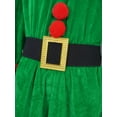 thumbnail image 7 of SiiRoh Kids Girls Christmas Elf Outfits 6-Piece Santa Claus Helper Suit for Xmas Party Dress Ups Green 160/L, 7 of 7