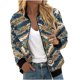 thumbnail image 1 of Chaquetas y abrigos casuales sin capucha de manga larga para mujer Sudadera holgada de manga larga con cremallera Chaqueta informal de béisbol de punto grueso Chaqueta de poliéster para mujer, 1 of 5