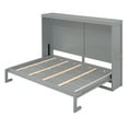 thumbnail image 2 of Wall Murphy Bed, Convertible Fold Bed, Hidden Full Size Bed, Gray, 2 of 7