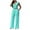 Light Blue, variant on Kaemgyyd Jumpsuits for Women Fall Fashion V Neck Sleeveless Wide Leg Long Pants Rompers Fashion Work One-Piece Outfit