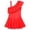 0508-red-1, variant on LNMQLPDBS Girls Swimsuit Summer Cute Floral Printed Layered Ruffle Trim Sleeveless One Piece Swimsuit with Cut-Out Sides Girls Swimsuit Size 6 Bikini for Kids Trendy Beach Bathing Suits