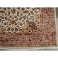 thumbnail image 2 of Ahmedani Linen Live Ivory Medallion Flowers Rectangle Any Room Home Decor Area Rug Hand Knotted Wool Silk Floor Carpet (6 x 4)', 2 of 8