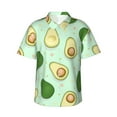 thumbnail image 2 of Picia Avocado Gentle Cotton Regular Fit Short Sleeve Casual Hawaiian Shirt for Men-Medium, 2 of 9
