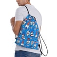 thumbnail image 2 of Bingfone Gnomes in USA Drawstrings Backpacks Bags for Men Women Gym Drawstrings Bag-Small, 2 of 8