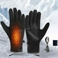 thumbnail image 6 of Winter Gloves, Waterproof Insulated Gloves for Cold Weather, Upgraded TouchScreen Texting with Thermal Soft Knit Windproof Cold Weather, for Running Driving Hiking Biking Daily Work, 6 of 6