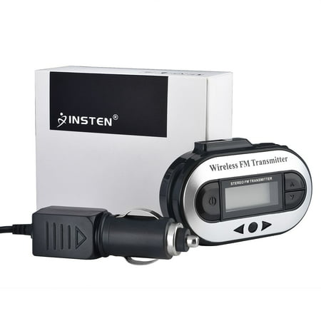 Insten Car Kit Music MP3 MP4 Voice Call Handsfree Stereo Radio FM Transmitter with remote for iPad Mini 5 iPad Air 2019 iPhone iPod Cell Phone Smartphone Tab Tablet with 3.5 mm Audio Aux (Best Call Quality Smartphone 2019)