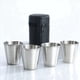 thumbnail image 2 of Vasos de Chupito de Acero Inoxidable, Juego de 12 Vasos, Vasos de Chupito de Metal, Apilables, Petaca PequeñA con Bolsa de para Exteriores, 2 of 5