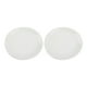thumbnail image 1 of EeaseMX Bandeja redonda de cerámica blanca profesional para platos, 2 unidades, con tapa para quemador eléctrico de aceite y aromaterapia, difusor de fragancia (9,6 cm), 1 of 7