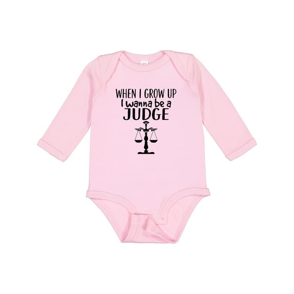 Inktastic Future Judge Law Scale Boys or Girls Long Sleeve Baby Bodysuit